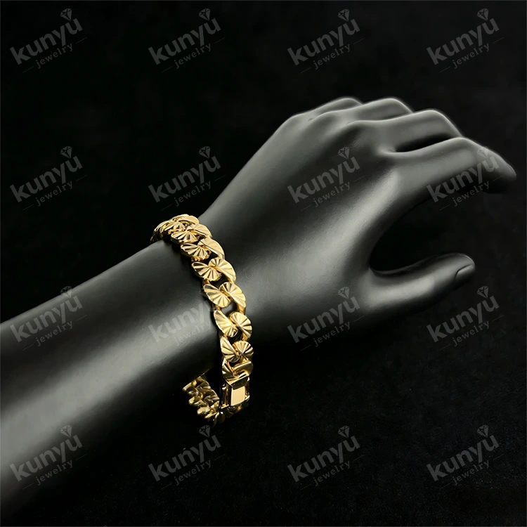 Gelang Hip Hop Berlapis Emas