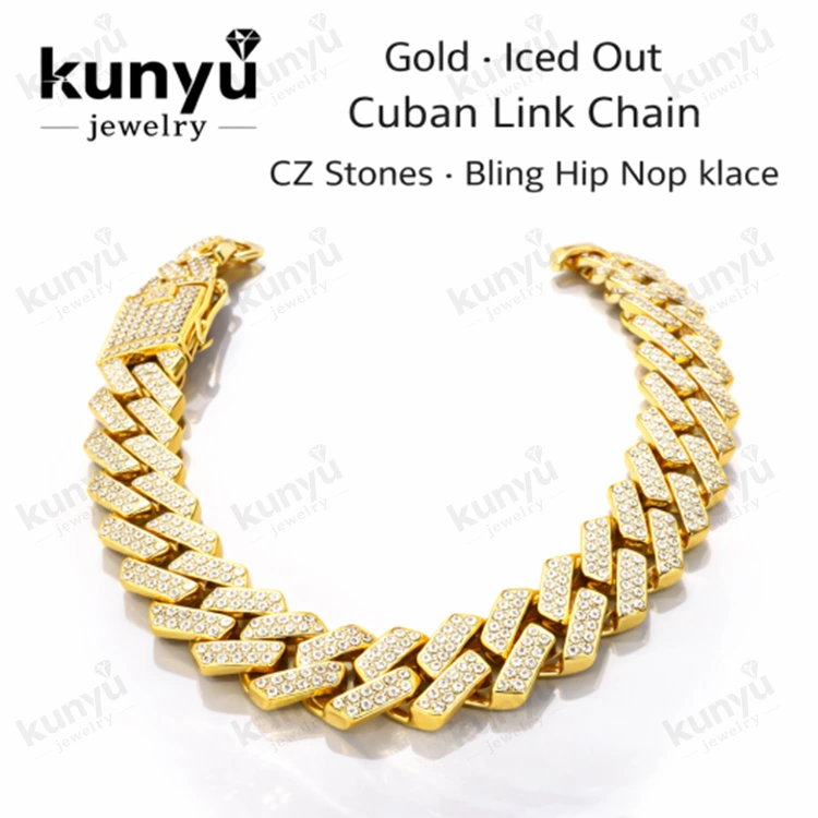 Rantai Tautan Kuba Iced Out