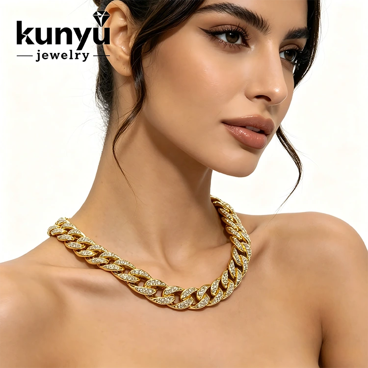 Rantai Kalung Kuba Tebal